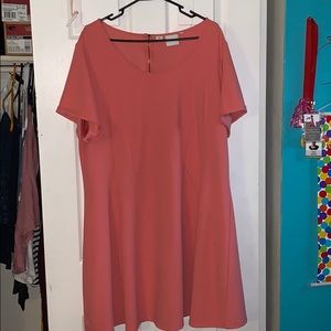 Peach Plus size dress
